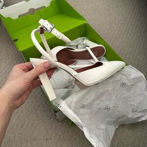 Call it spring white heels